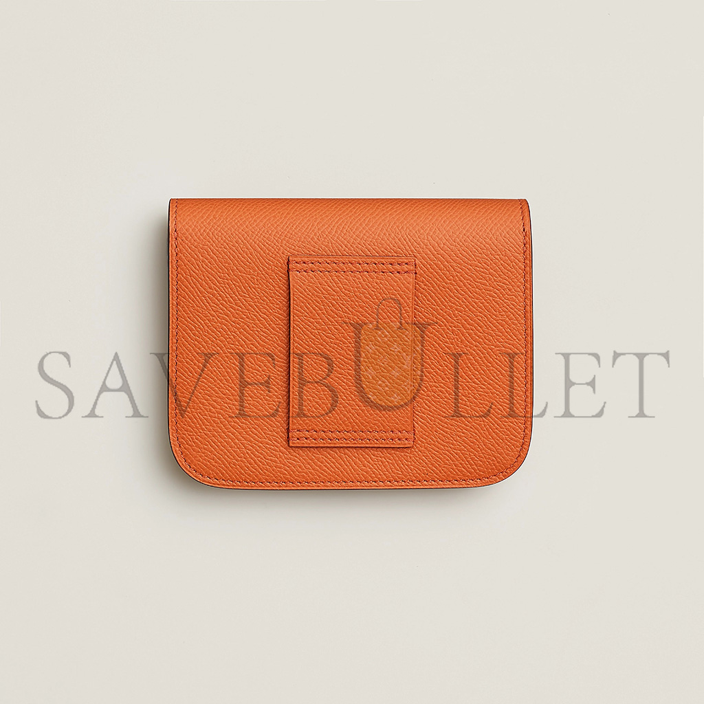 HERMES MASTER CONSTANCE SLIM WALLET EPSOM H082060CK93(12.4*10.2*3cm)